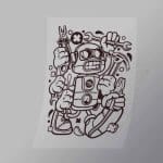 DCLC0662 Tools Robot Direct To Film Transfer Mock Up