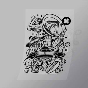 DCLC0679 UFO Direct To Film Transfer Mock Up