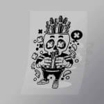 DCLC0684 Vape Skull Direct To Film Transfer Mock Up