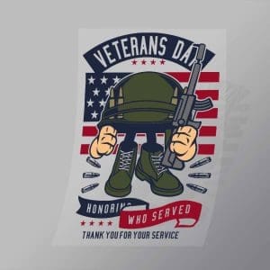 DCLC0687 Veterans Day Direct To Film Transfer Mock Up