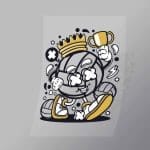 DCLC0691 Volley Ball King Direct To Film Transfer Mock Up