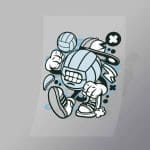 DCLC0692 Volley Ball Direct To Film Transfer Mock Up