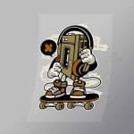 DCLC0694 Walkman Direct To Film Transfer Mock Up