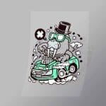 DCLC0696 Walrus Hotrod Direct To Film Transfer Mock Up