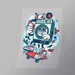 DCLC0697 Washing Machine Direct To Film Transfer Mock Up