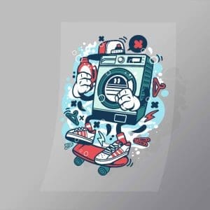 DCLC0697 Washing Machine Direct To Film Transfer Mock Up