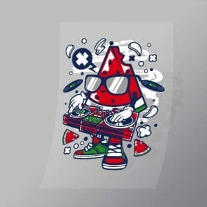 DCLC0698 Watermelon Dj Direct To Film Transfer Mock Up