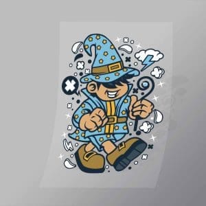 DCLC0704 Wizard Kid Direct To Film Transfer Mock Up