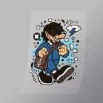 DCLC0711 Wolf Going To Work Direct To Film Transfer Mock Up