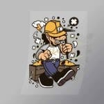 DCLC0712 Wolf Gold Miner Direct To Film Transfer Mock Up