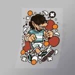 DCLC0715 Wolf Ping Pong Direct To Film Transfer Mock Up