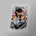 DCLC0716 Wolf Rocker Direct To Film Transfer Mock Up