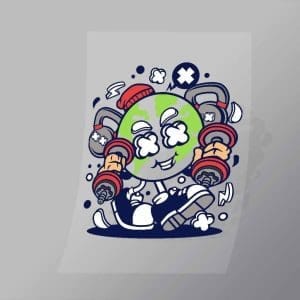 DCLC0719 World Fitness Direct To Film Transfer Mock Up