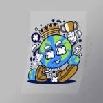 DCLC0720 World King Direct To Film Transfer Mock Up