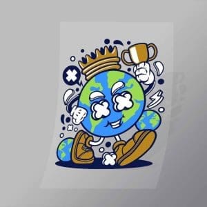 DCLC0720 World King Direct To Film Transfer Mock Up