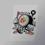 DCLC0721 Sushi Direct To Film Transfer Mock Up