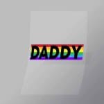 DCLG0005 Daddy Rainbow Direct To Film Transfer Mock Up