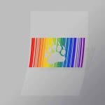 DCLG0007 Rainbow Paw Print Direct To Film Transfer Mock Up