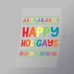 DCLG0008 Happy Holigays Direct To Film Transfer Mock Up