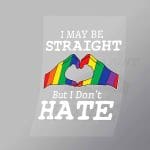 DCLG0026 Straight No Hate Direct To Film Transfer Mock Up