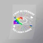 DCLG0027 Straight No Hate 2 Direct To Film Transfer Mock Up