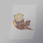 DCLG0044 Pride Otter Direct To Film Transfer Mock Up