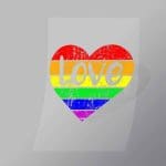 DCLG0045 Rainbow Love Heart Direct To Film Transfer Mock Up