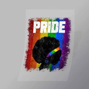 DCLG0084 Pride Afro Direct To Film Transfer Mock Up