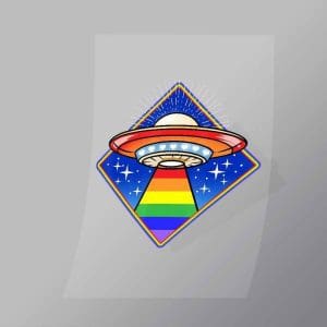 DCLG0097 Pride Ufo Direct To Film Transfer Mock Up