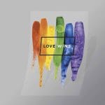 DCLG0131 Love Wins Direct To Film Transfer Mock Up