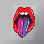 DCLG0133 Coloured Tounge Direct To Film Transfer Mock Up