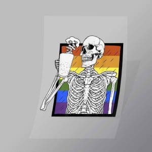 DCLG0134 Pride Skeleton Direct To Film Transfer Mock Up