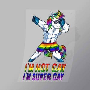 DCLG0177 Im Not Gay Im Super Gay Direct To Film Transfer Mock Up