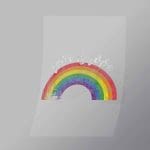 DCLG0236 Love Is Love Rainbow Direct To Film Transfer Mock Up
