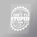 DCMC0033 Diesel Mechanic Cant Fix Supid Direct To Film Transfer Mock Up