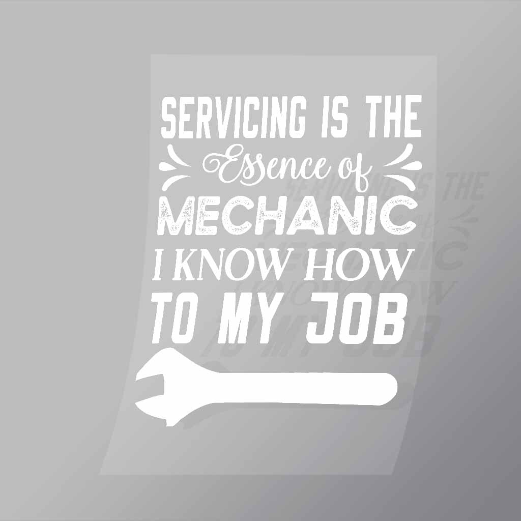 DCMC0066 Servicing Is The Essence Of Mechanic Direct To Film Transfer Mock Up