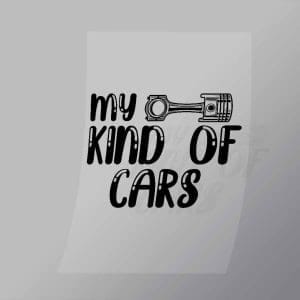 DCMC0092 My Kind Of Cars Direct To Film Transfer Mock Up