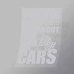 DCMC0104 Warning May Spontaneously Talk About Cars Direct To Film Transfer Mock Up