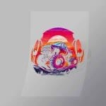 DCMT0008 Sunset Monster Truck 8 Direct To Film Transfer Mock Up