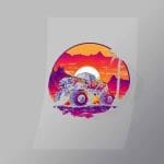 DCMT0013 Sunset Monster Truck 13 Direct To Film Transfer Mock Up