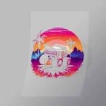 DCMT0015 Sunset Monster Truck 15 Direct To Film Transfer Mock Up