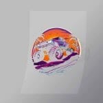 DCMT0019 Sunset Monster Truck 19 Direct To Film Transfer Mock Up