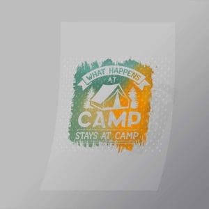 DCOC0002 What Happens At Camp Stays At Camp Direct To Film Transfer Mock Up