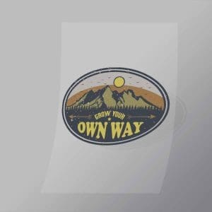 DCOC0004 Grow Your Own Way Direct To Film Transfer Mock Up