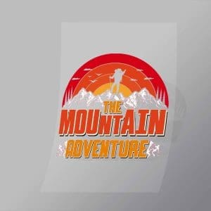 DCOC0014 The Mountain Adventure Direct To Film Transfer Mock Up