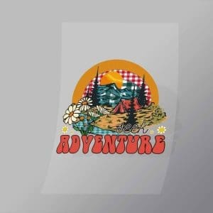 DCOC0067 Seek Adventure Plaid Direct To Film Transfer Mock Up