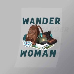 DCOC0078 Wander Woman Direct To Film Transfer Mock Up