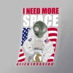 DCPC0006 Alien Astronaut Direct To Film Transfer Mock Up