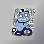 DCPC0009 Alladin Genie With Lamp Direct To Film Transfer Mock Up