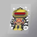 DCPC0010 Alpha 5 Power Rangers Direct To Film Transfer Mock Up